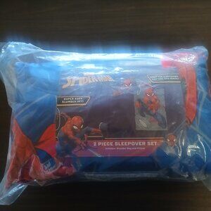 Marvel Spiderman Sleeping Bag with Pillow NWT